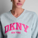 Sudadera Puff Varsity Logo  DKNY