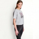 CAMISETA STACKED OMBRE RHINESTONE LOGO