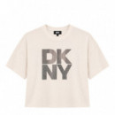 CAMISETA STACKED OMBRE RHINESTONE