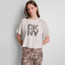 CAMISETA STACKED OMBRE RHINESTONE