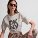 CAMISETA STACKED OMBRE RHINESTONE