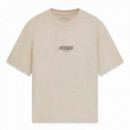 Camiseta con logo bordado