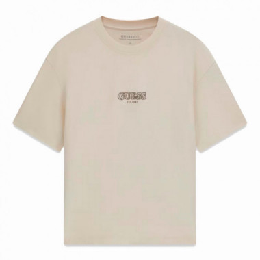 Camiseta con logo bordado