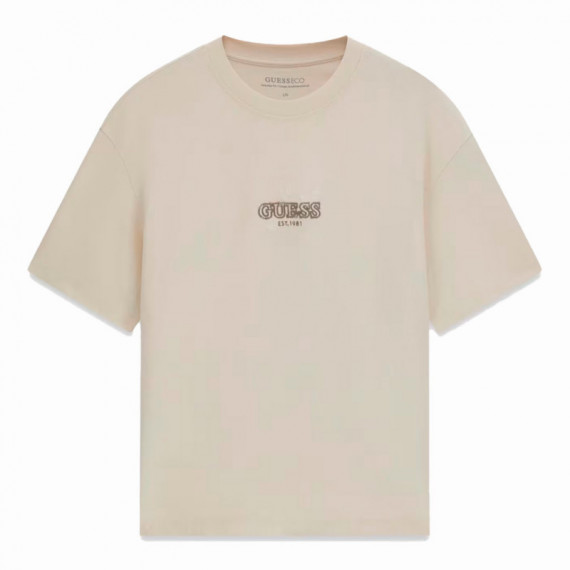 Camiseta con logo bordado