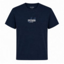 Camiseta con logo bordado