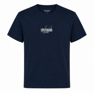 Camiseta con logo bordado