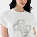 Camiseta con logo de pedrería