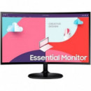 SAMSUNG Monitor Profesional Curvo Essential S36C S27C364EAU 27" 4MS/ 75HZ/ HDMI / Vga/ Vesa