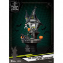Figura Jack y Zero en Casa Pesadilla Antes de Navidad Diorama Disney  BEAST KINGDOM TOYS