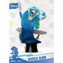 Diorama Figura Stitch Haciendo Surf Disney 15CM  BEAST KINGDOM TOYS