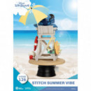 Diorama Figura Stitch Tiempo de Verano Disney 16CM  BEAST KINGDOM TOYS