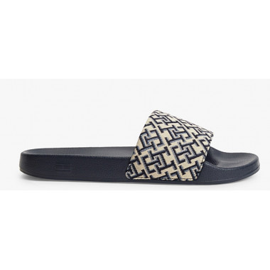 TOMMY HILFIGER - TH MONOGRAM POOL SLIDE - DW6 - F|FW0FW09423/DW6