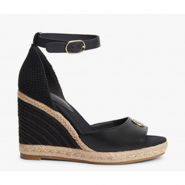 TOMMY HILFIGER - TH PLATE HIGH WEDGE ESPAD - BDS - F|FW0FW09517/BDS