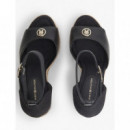 TOMMY HILFIGER - TH PLATE HIGH WEDGE ESPAD - BDS - F|FW0FW09517/BDS