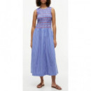 TOMMY HILFIGER - Smocking Stripe Ns MIDI Dress - 0BH - F|WW0WW49883/0BH