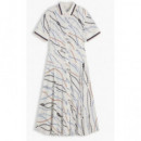 TOMMY HILFIGER - Vis Twill Rope MIDI Ss Dress - 0K7 - F|WW0WW50978/0K7