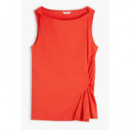 TOMMY HILFIGER - INTERLOCK KNOT SLVLS TOP - XNF - F|WW0WW50972/XNF
