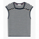 TOMMY HILFIGER - Gold Button Square-nk Top - 0X8 - F|WW0WW50124/0X8