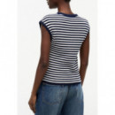 TOMMY HILFIGER - Gold Button Square-nk Top - 0X8 - F|WW0WW50124/0X8