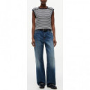 TOMMY HILFIGER - Gold Button Square-nk Top - 0X8 - F|WW0WW50124/0X8