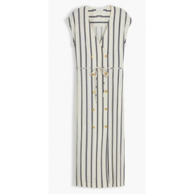 TOMMY HILFIGER - Nautical Stripe Ns MIDI Dress - 0AB - F|WW0WW51013/0AB