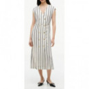 TOMMY HILFIGER - Nautical Stripe Ns MIDI Dress - 0AB - F|WW0WW51013/0AB