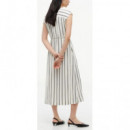 TOMMY HILFIGER - Nautical Stripe Ns MIDI Dress - 0AB - F|WW0WW51013/0AB