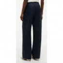 TOMMY HILFIGER - Linen Nautical Stripe Gb Wideleg - 0BI - F|WW0WW51093/0BI