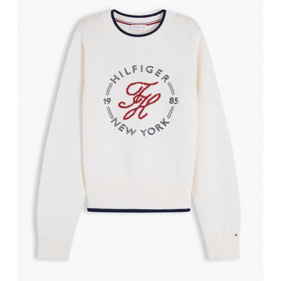 TOMMY HILFIGER - Rwb Nautical C-nk Swtr - Z00 - F|WW0WW51007/Z00