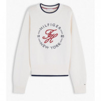 TOMMY HILFIGER - Rwb Nautical C-nk Swtr - Z00 - F|WW0WW51007/Z00