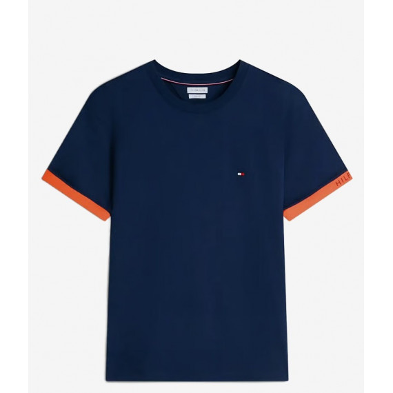 TOMMY HILFIGER - SAIL MIX MEDIA CUFF REGULAR TEE - DCC - F|MW0MW43203/DCC