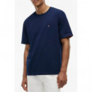 TOMMY HILFIGER - SAIL MIX MEDIA CUFF REGULAR TEE - DCC - F|MW0MW43203/DCC