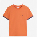 TOMMY HILFIGER - SAIL MIX MEDIA CUFF REGULAR TEE - SCX - F|MW0MW43203/SCX