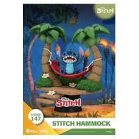 Diorama Figura PVC Stitch en Hamaca Disney 13CM  BEAST KINGDOM TOYS