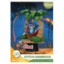Diorama Figura PVC Stitch en Hamaca Disney 13CM  BEAST KINGDOM TOYS