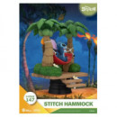 Diorama Figura PVC Stitch en Hamaca Disney 13CM  BEAST KINGDOM TOYS