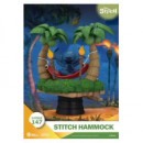 Diorama Figura PVC Stitch en Hamaca Disney 13CM  BEAST KINGDOM TOYS