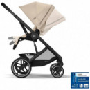 Pack Trio Balios S Lux Black Almond Beige(chasis+silla+cot S+cloud G+adaptadores)