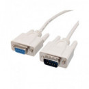 Euroconexx Cable Null Modem DB9 Pin M/h 1.8MTRS Gris 2030  EUROCONNEX