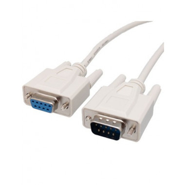 Euroconexx Cable Null Modem DB9 Pin M/h 1.8MTRS Gris 2030  EUROCONNEX