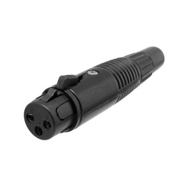 EUROCONNEX Conector Canon Xlr/h Aerea 3P Negro 1201