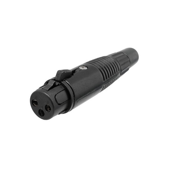 EUROCONNEX Conector Canon Xlr/h Aerea 3P Negro 1201