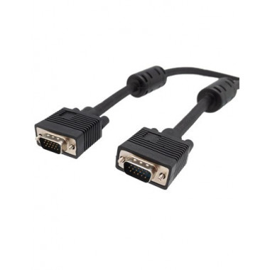 EUROCONNEX Cable VGA M/m con Ferritas Alta Resolucion 1.8MTRS Negro 2067