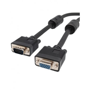 EUROCONNEX Cable VGA M/h con Ferritas Alta Resolucion 3MTRS Negro 2068-3
