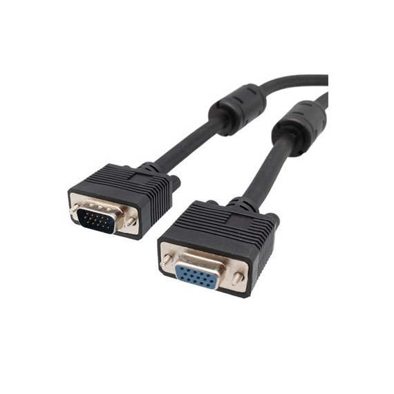 EUROCONNEX Cable VGA M/h con Ferritas Alta Resolucion 3MTRS Negro 2068-3