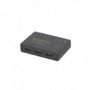 EUROCONNEX Switch HDMI 3 Entrada 1 Salidas 4K 60HZ Hdcp 2.2 AV09 C/mando
