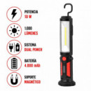Linterna Recargable Led FARGO TOOLS Sistema Dual Power 10W 1.000W Lumens