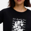 Camiseta Flocked Floral  KARL LAGERFELD JEANS