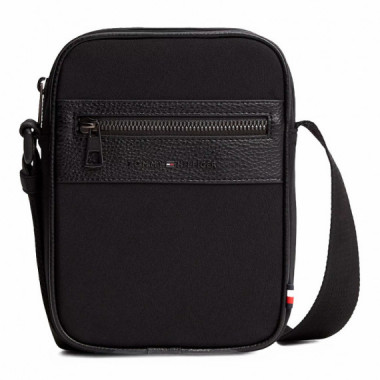 Bolso Reporter con Mezcla de Texturas y Logo  TOMMY HILFIGER