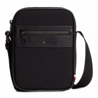 Bolso Reporter con Mezcla de Texturas y Logo  TOMMY HILFIGER